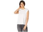 Joe's Jeans Adrienne Roll Sleeve Tee (white) Women's T Shirt