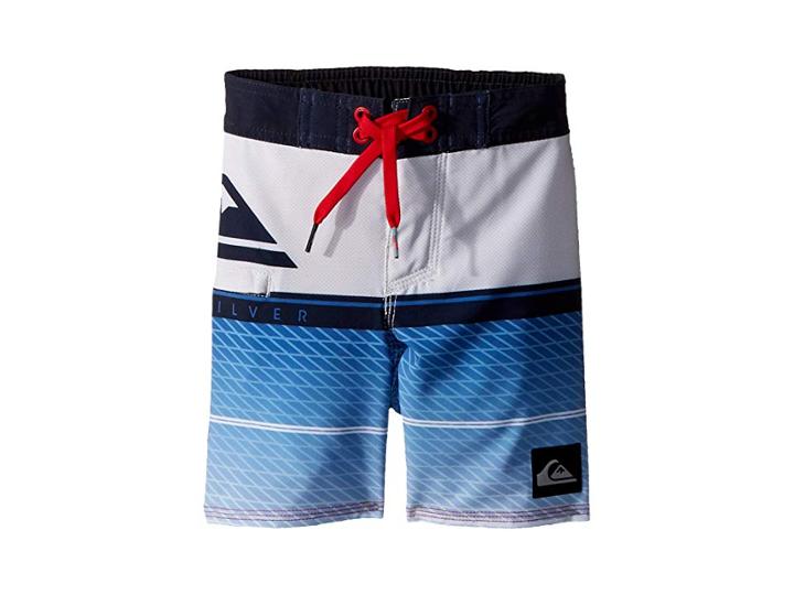 Quiksilver Kids Highline Slab Boardshorts (toddler/little Kids) (white) Boy's Swimwear