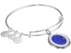 Alex And Ani Celestial Wheel Gemini Constellation Bangle (shiny Silver) Bracelet