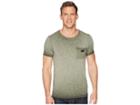 Scotch & Soda Oil-washed Tee With Cut Sewn Styling (army) Men's T Shirt