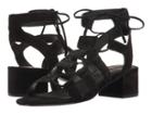 Frye Chrissy Side Ghillie (black Soft Oiled Suede) Women's Dress Sandals