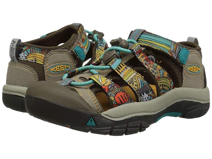Keen Kids Newport H2 (toddler/little Kid) (beeswax Print) Kids Shoes