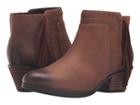 Clarks Gelata Flora (brown Leather) Women's  Boots