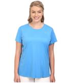Nike Miler Short-sleeve Running Top (size 1x-3x) (light Photo Blue) Women's T Shirt