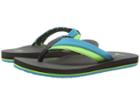 Sanuk Kids Rootbeer Cozy Light (little Kid/big Kid) (ocean/lime) Boys Shoes