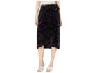 Juicy Couture Crushed Velvet Skirt (pitch Black) Women's Skirt