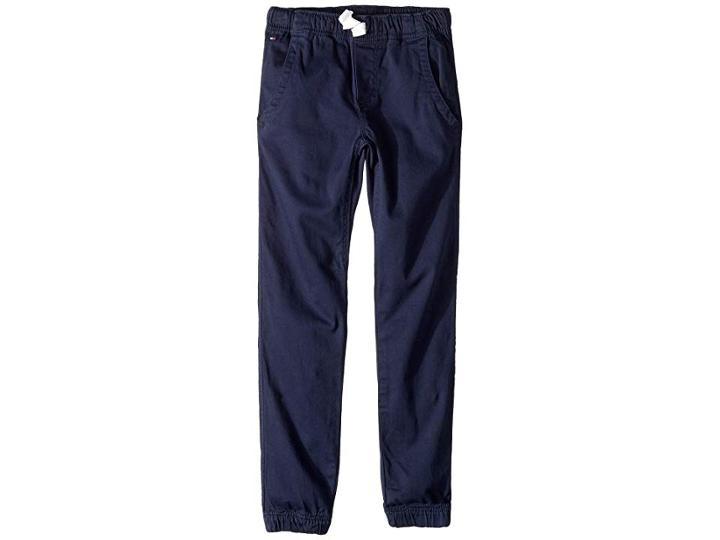 Tommy Hilfiger Kids Pull-on Jogger Pants (toddler/little Kids) (swim Navy) Boy's Casual Pants