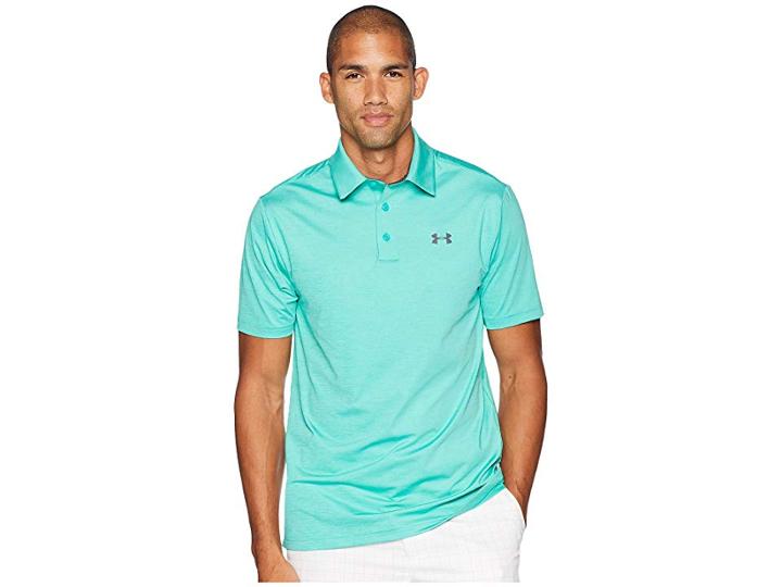 Under Armour Golf Ua Playoff Polo (green Malachite/rhino Gray/rhino Gray) Men's Short Sleeve Knit