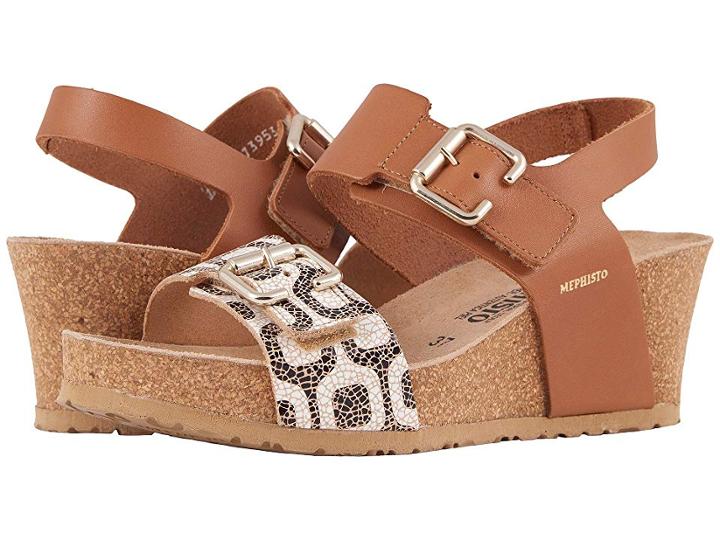 Mephisto Lissandra (camel Waxy/copacabana) Women's Wedge Shoes