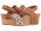 Mephisto Lissandra (camel Waxy/copacabana) Women's Wedge Shoes