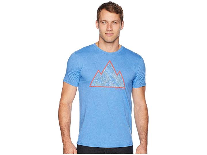 Spyder Mountain Topo Tee (turkish Sea Blue) Men's T Shirt