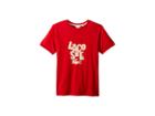 Lacoste Kids Crew Neck Big Print T-shirt (little Kids/big Kids) (toreador) Boy's Clothing