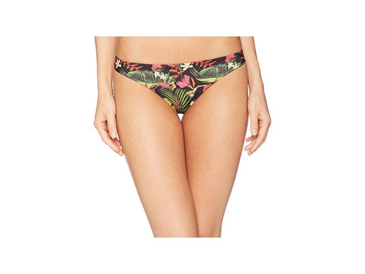Hurley Quick Dry Floral Surf Bottom (black) Women's Swimwear