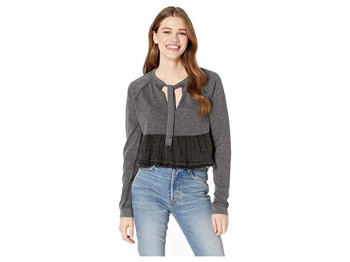 Free People Sweet Jane Pullover (black) Women's Sweater