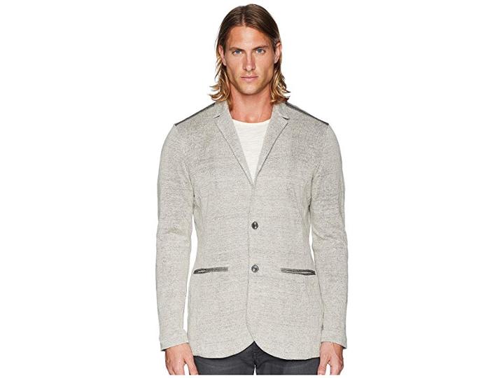 John Varvatos Collection Plated Crinkled Blazer Y2452u2 (muslin) Men's Jacket