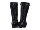 David Tate Cache 16 (black Lamb Skin) Women's Dress Pull-on Boots