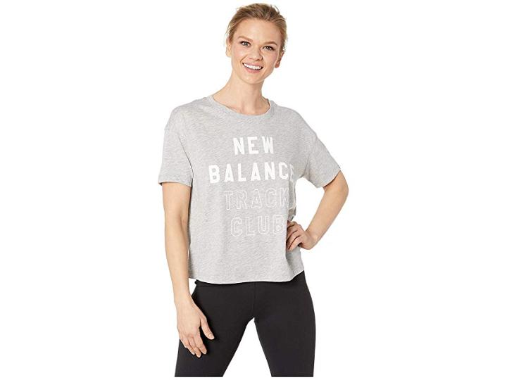 New Balance Essentials Tech Tee (athletic Grey) Women's T Shirt