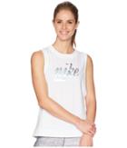 Nike Sportswear Metallic Tank Top (white) Women's Sleeveless