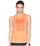 Nike Court Tomboy Tennis Tank Top (light Wild Mango/habanero Red) Women's Sleeveless
