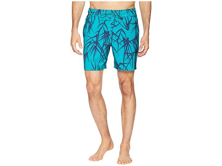 Rvca Miles Elastic Trunk (light Teal) Men's Swimwear