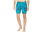 Rvca Miles Elastic Trunk (light Teal) Men's Swimwear