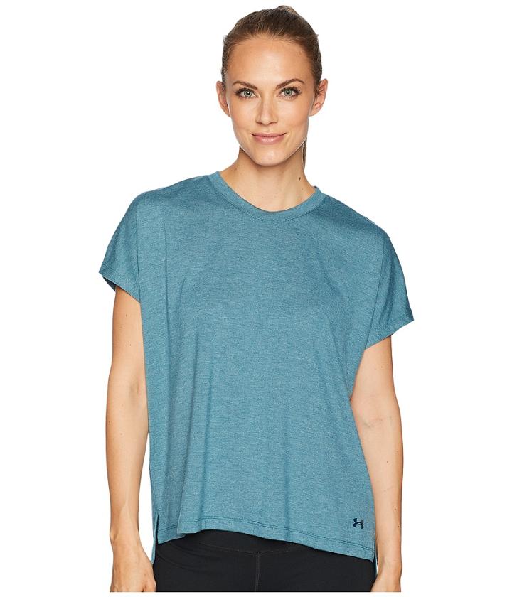 Under Armour Essentials Tee (tourmaline Teal/tonal) Women's T Shirt