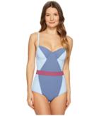 Flagpole Babe One-piece (niagara/bay/orchid) Women's Swimsuits One Piece