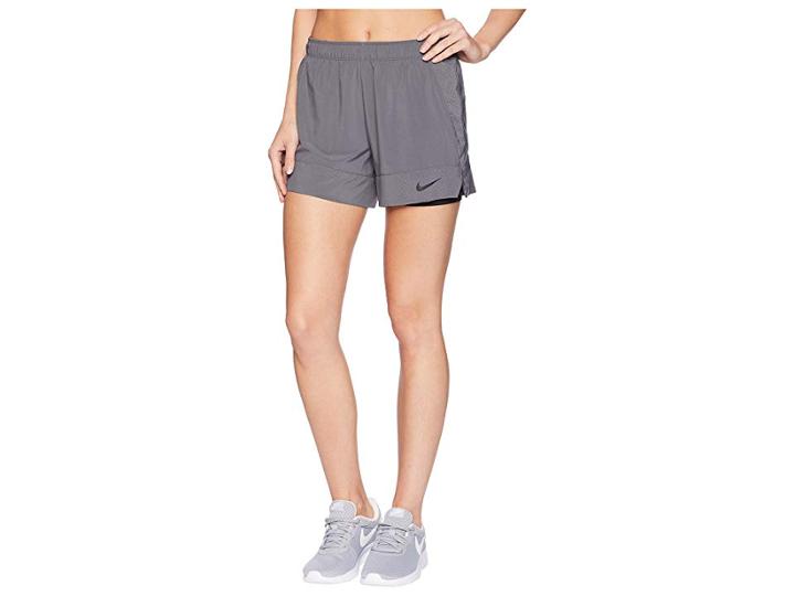 Nike Flex 2-in-1 Short (dark Grey/black/black) Women's Shorts