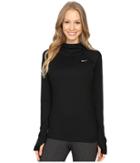 Nike Dry Element Running Hoodie (black/reflective Silver) Women's Sweatshirt