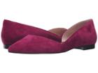 Marc Fisher Ltd Sunny D'orsay Flat (pink Suede) Women's Dress Flat Shoes