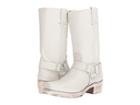 Frye Harness 12r (white Polished Soft Full Grain) Women's Pull-on Boots