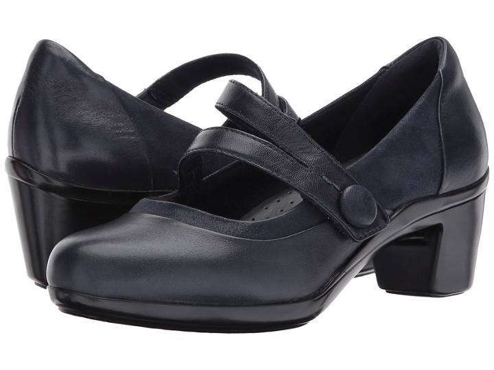 Aravon Lexee Mary Jane (navy Leather) Women's Maryjane Shoes