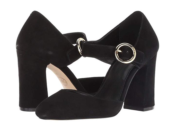 Michael Michael Kors Alana Closed Toe (black Kid Suede) High Heels