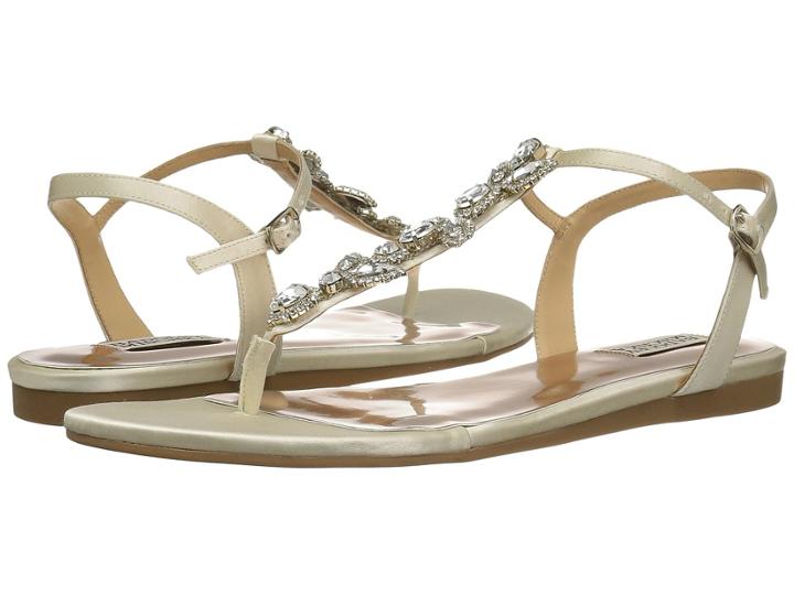 Badgley Mischka Sissi (ivory Satin) Women's Shoes