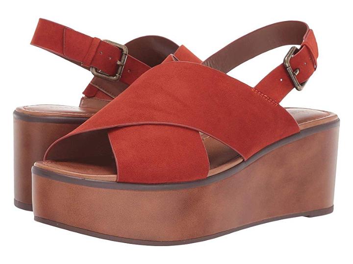 Indigo Rd. Fayina (orange) Women's Wedge Shoes