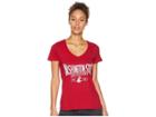 Champion College Washington State Cougars University V-neck Tee (cardinal) Women's T Shirt