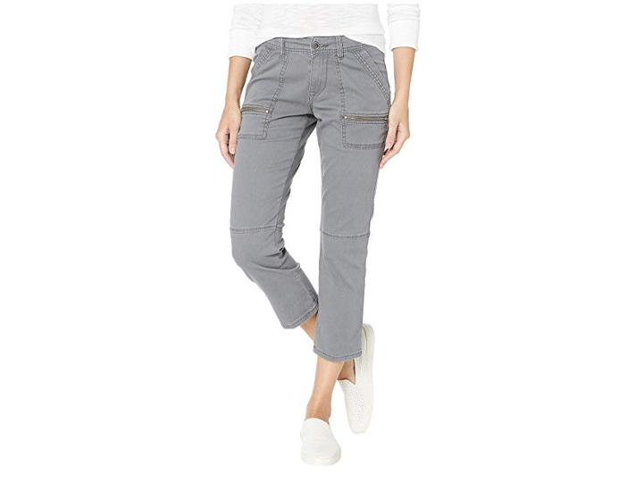 Unionbay Norma Stretch Twill Utility Crop (light Galaxy Grey) Women's Casual Pants