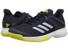 Adidas Kids Adizero Club Tennis (little Kid/big Kid) (legend Ink/white/shock Yellow) Boy's Shoes