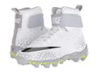 Nike Kids Force Savage Shark Football (toddler/little Kid/big Kid) (white/black/wolf Grey) Boys Shoes