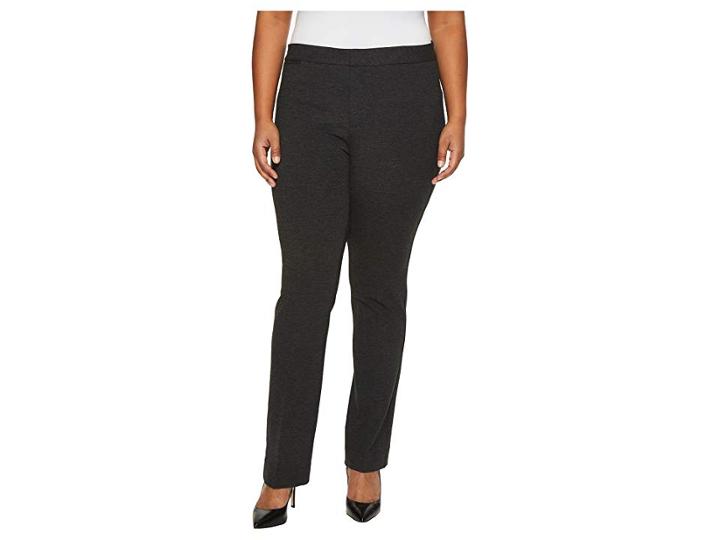 Nydj Plus Size Plus Size Ponte Trousers In Heathered Charcoal (heathered Charcoal) Women's Jeans