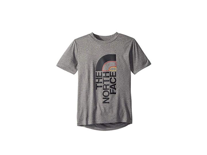 The North Face Kids Short Sleeve Reaxion 2.0 Tee (little Kids/big Kids) (tnf Medium Grey Heather/tnf Black 2) Boy's T Shirt