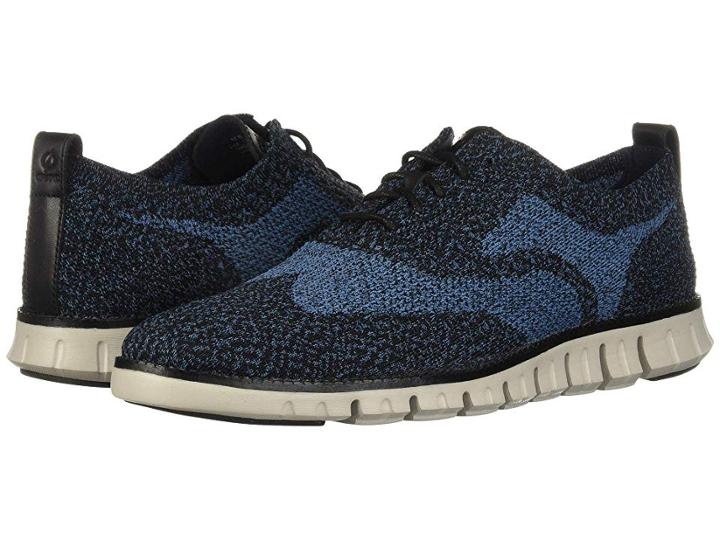 Cole Haan Zerogrand Stitchlite Oxford Winterized (black/stellar Knit/dove) Men's Shoes