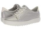 Ecco Golf Casual Hybrid 2 Perf (alusilver) Women's Golf Shoes