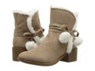 Nine West Kids Cyndees Mid (little Kid/big Kid) (taupe Microfiber/faux Fur) Girls Shoes