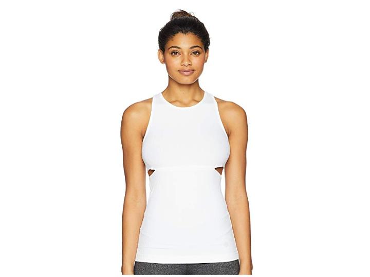 Asics Legends Rib Racer Tank Top (brilliant White) Women's Sleeveless