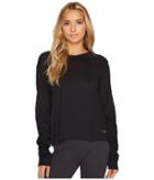 Under Armour Favorite Mesh Long Sleeve Graphic (black/black/graphite) Women's Clothing