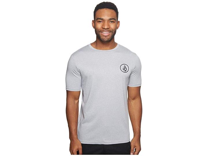 Volcom Lido Heather Short Sleeve (pewter) Men's Clothing