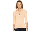 Under Armour Tech 1/2 Zip Twist Top (peach Horizon/ghost Gray/metallic Silver) Women's Sweatshirt