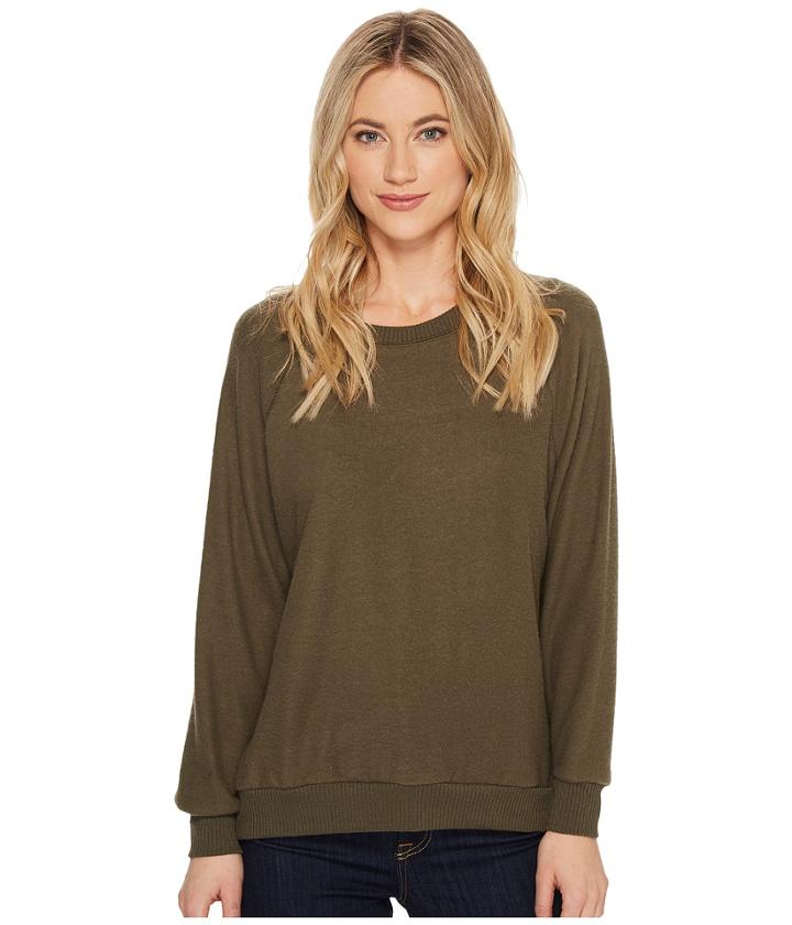 Project Social T Saw You Standing Sweatshirt (black/olive) Women's Sweatshirt