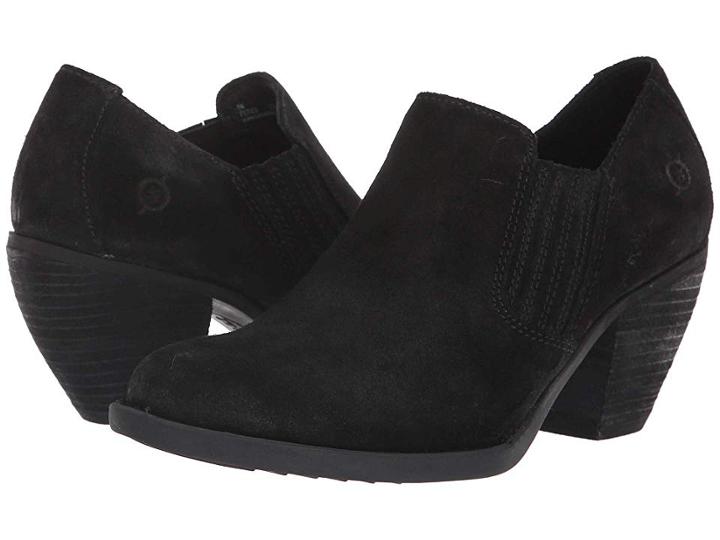 Born Fredrika (black Suede) Women's Pull-on Boots